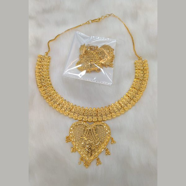 Pari Art Jewellery Forming Gold Necklace Set