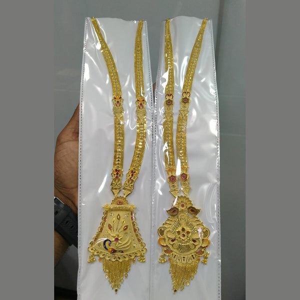 Pari Art Jewellery Forming Gold Necklace Set (Assorted Design 1 Set)