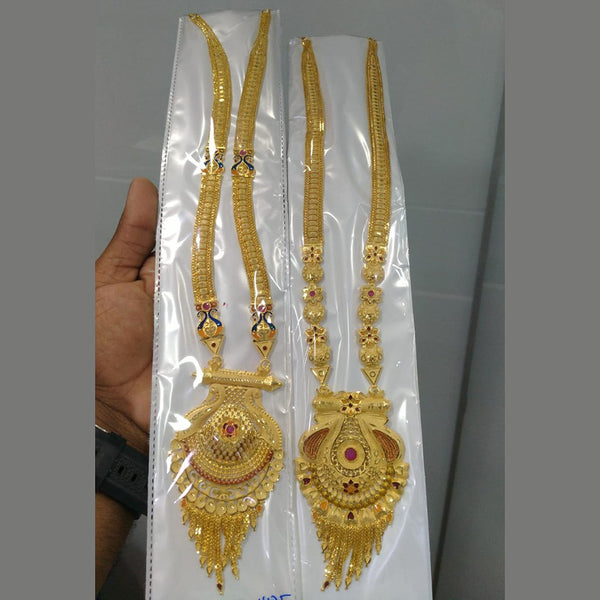 Pari Art Jewellery Forming Gold Necklace Set (Assorted Design 1 Set)