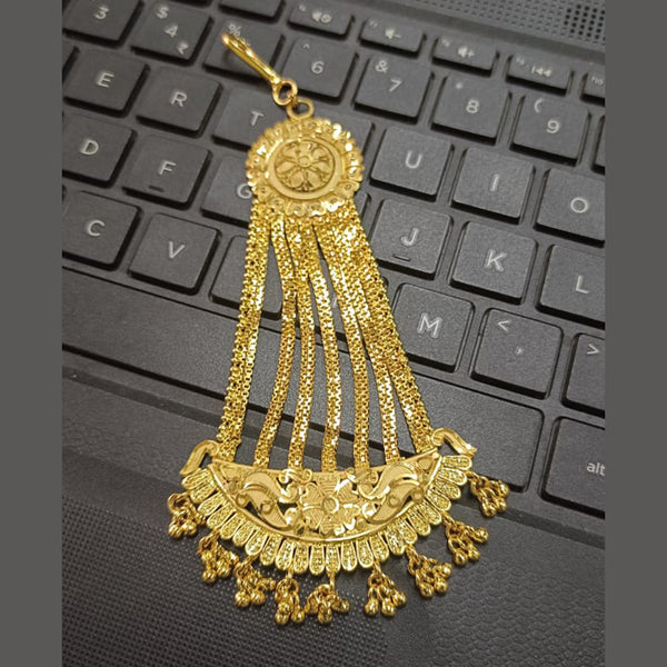 Gold Jadau Chand Bali Punjabi Muslim Indian Earrings Tikka Wedding jewelry  Set | eBay