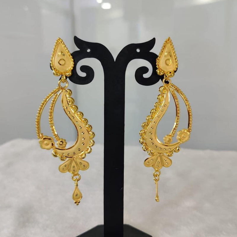 Italian gold earrings in 18kt yellow and white