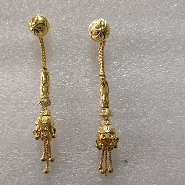 Pari Art Jewellery Forming Gold Dangler Earrings