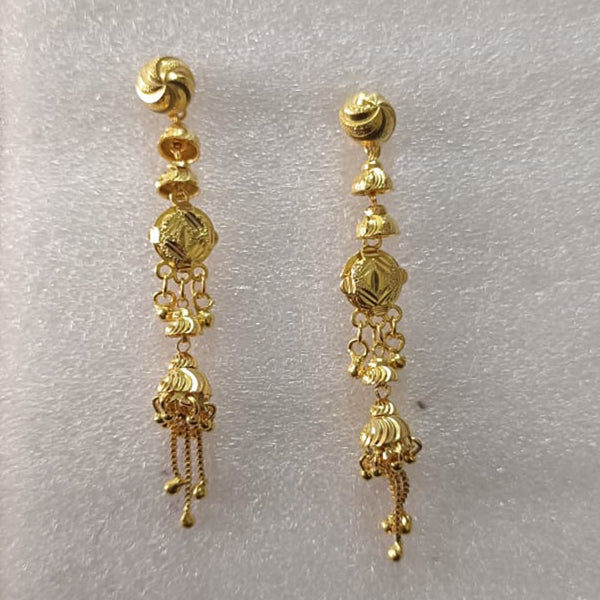 Pari Art Jewellery Forming Gold Dangler Earrings