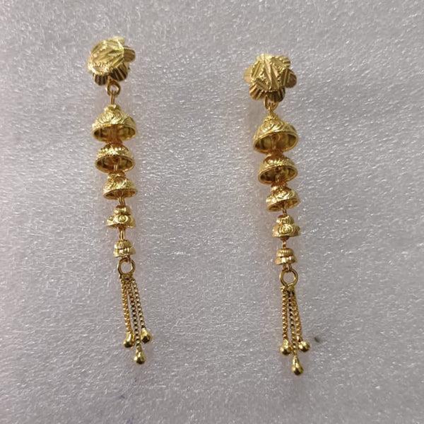 Pari Art Jewellery Forming Gold Dangler Earrings