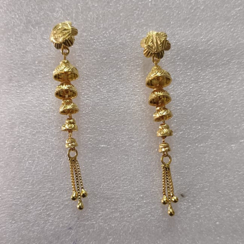 Fancy Religious Evening Wear Yellow Gold 18kt Earrings – Welcome to Rani  Alankar