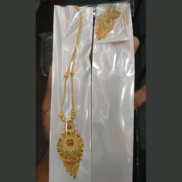 Pari Art Jewellery Forming Gold Long Necklace Set