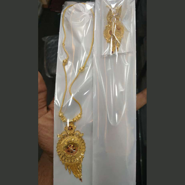 Pari Art Jewellery Forming Gold Long Necklace Set