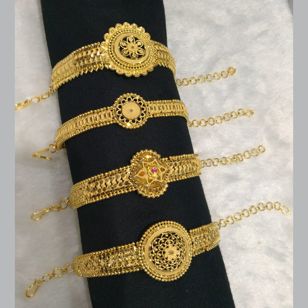 Pari Art Jewellery Forming Gold Plated Bracelet (Assorted design 1 Piece only)