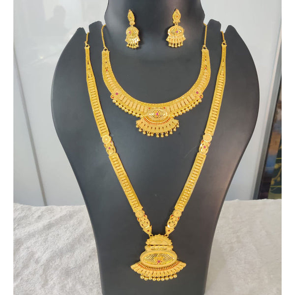 Pari Art Jewellery Forming Gold Necklace Combo