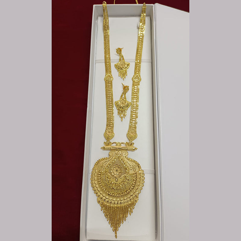 Pari Art Jewellery Forming Gold Plated Long Necklace Set