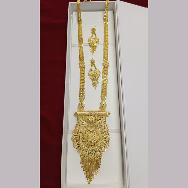 Pari Art Jewellery Forming Gold Plated Long Necklace Set