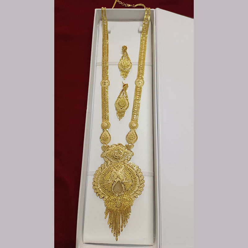 Pari Art Jewellery Forming Gold Plated Long Necklace Set