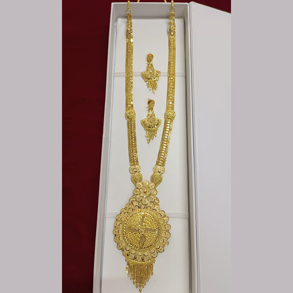 Pari Art Jewellery Forming Gold Plated Long Necklace Set