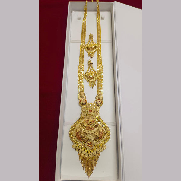 Pari Art Jewellery Forming Gold Plated Long Necklace Set