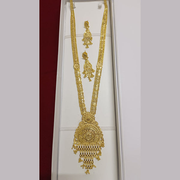 Pari Art Jewellery Forming Gold Plated Long Necklace Set