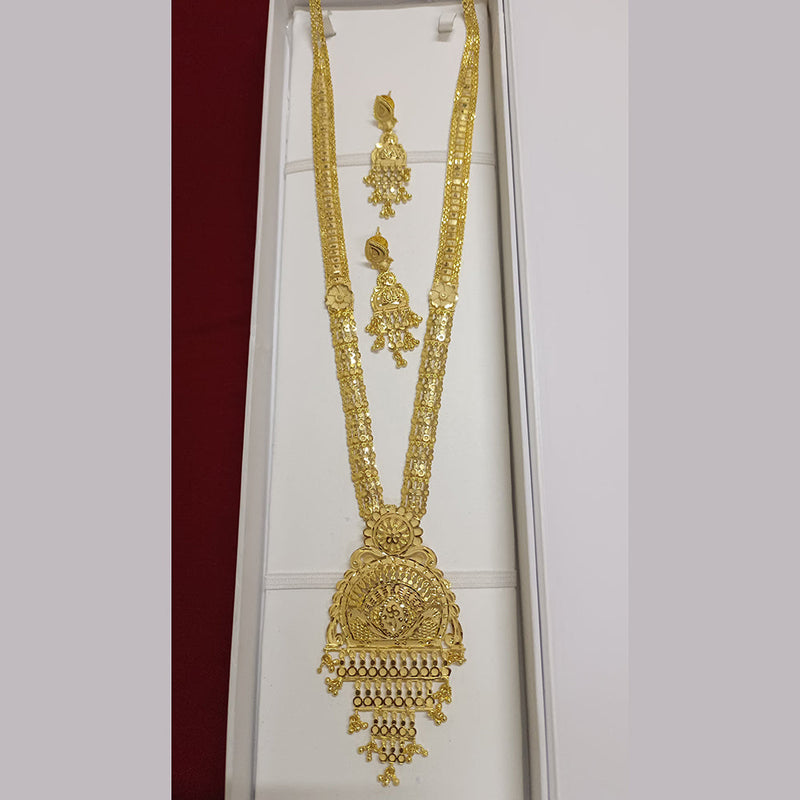 Pari Art Jewellery Forming Gold Plated Long Necklace Set