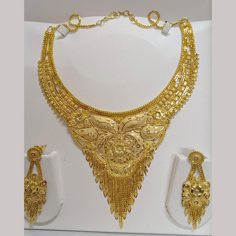 Pari Art Jewellery Forming Gold Plated Necklace Set