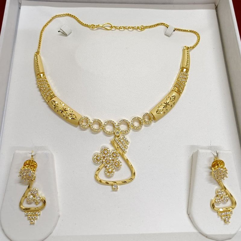 Pari Art Jewellery Forming Gold Plated Necklace Set