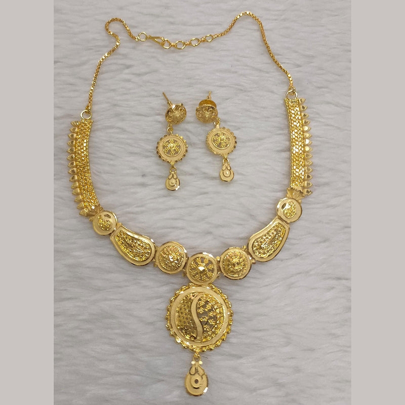 Pari Art Jewellery Forming Gold Plated Necklace Set