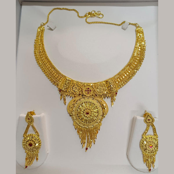 Pari Art Jewellery Forming Gold Plated Necklace Set