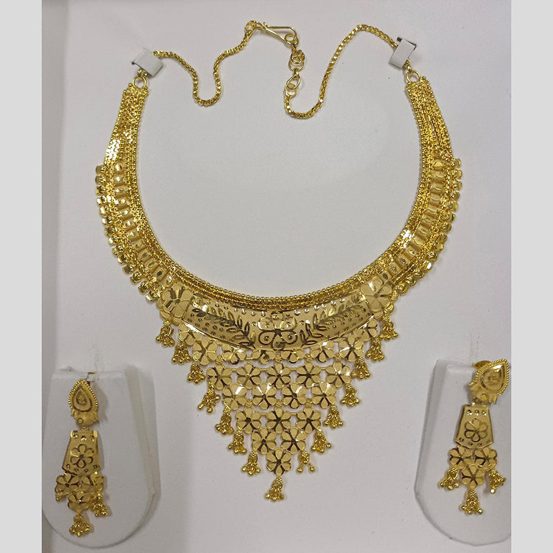 Pari Art Jewellery Forming Gold Plated Necklace Set