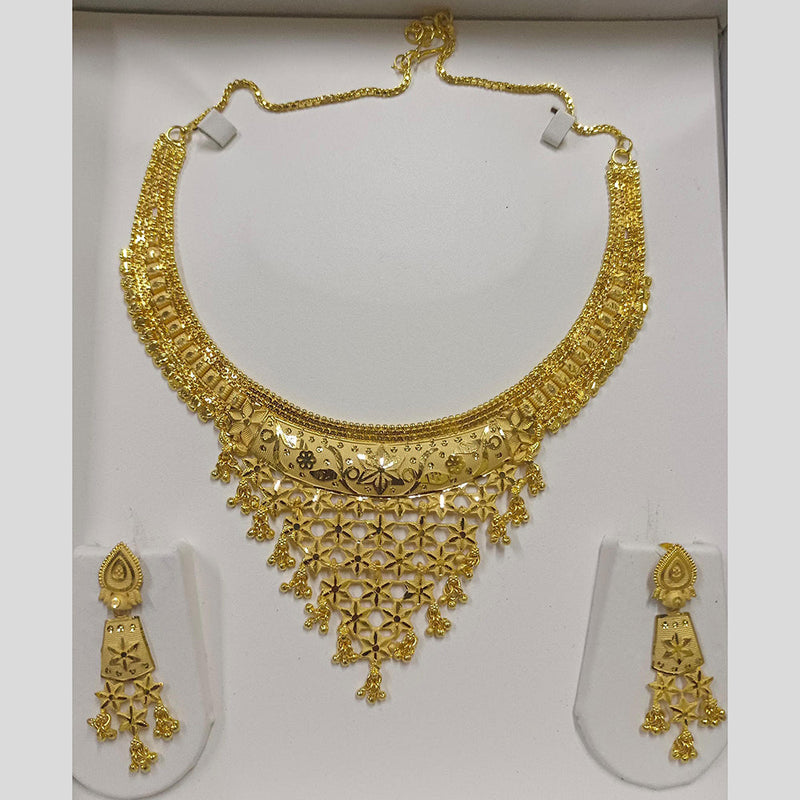 Pari Art Jewellery Forming Gold Plated Necklace Set