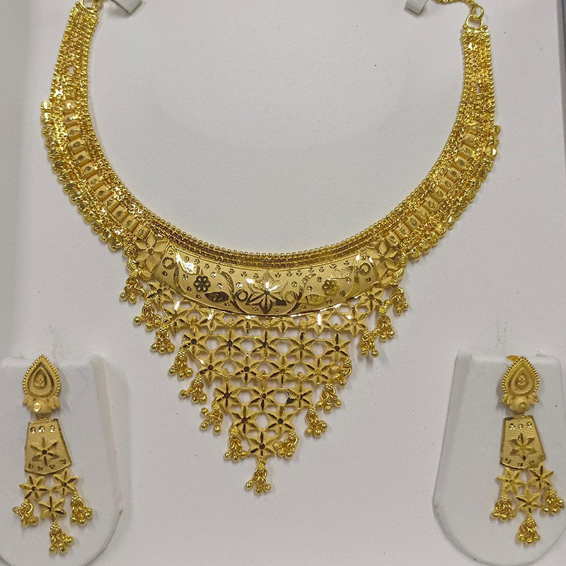 Pari Art Jewellery Forming Gold Plated Necklace Set