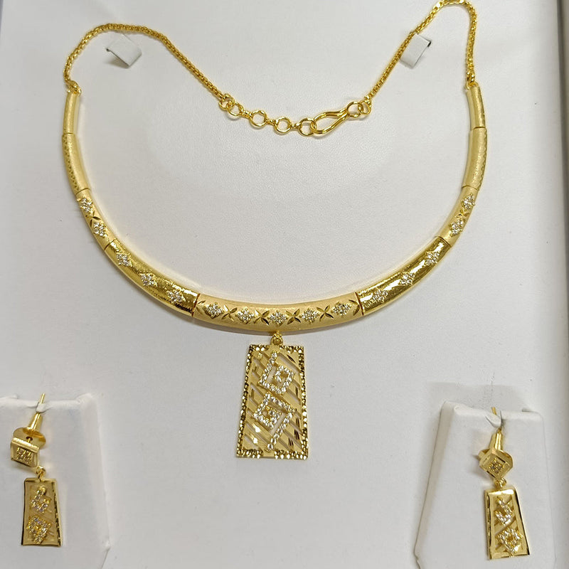 Pari Art Jewellery Forming Gold Plated Necklace Set