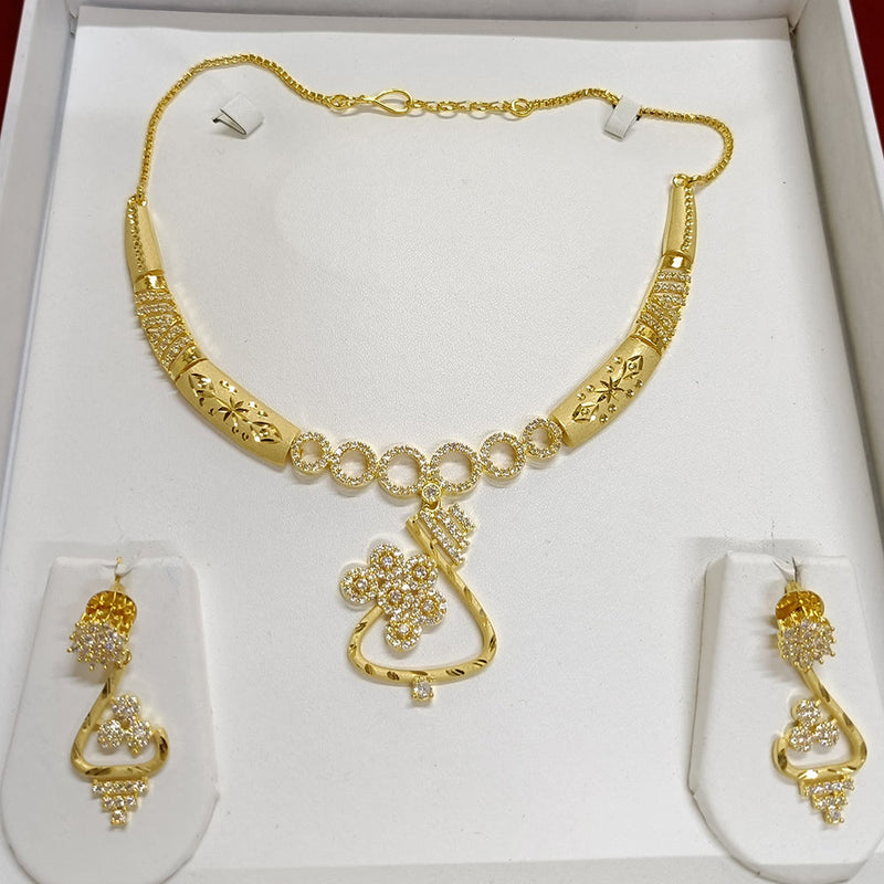 Pari Art Jewellery Forming Gold Plated Necklace Set