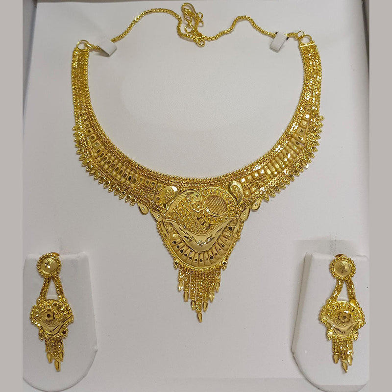 Pari Art Jewellery Forming Gold Plated Necklace Set