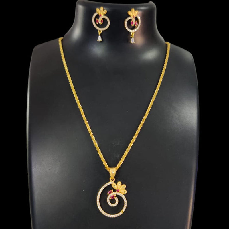 Pari Art Jewellery Forming Chain Pendant Set