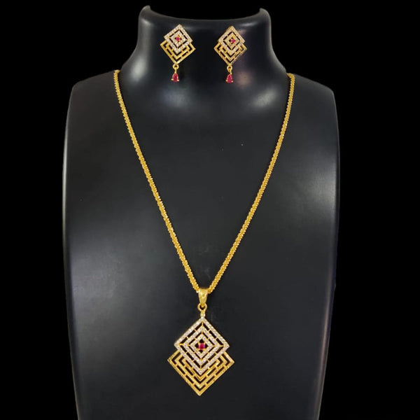 Pari Art Jewellery Forming Chain Pendant Set