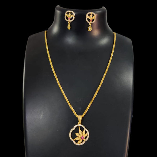 Pari Art Jewellery Forming Chain Pendant Set