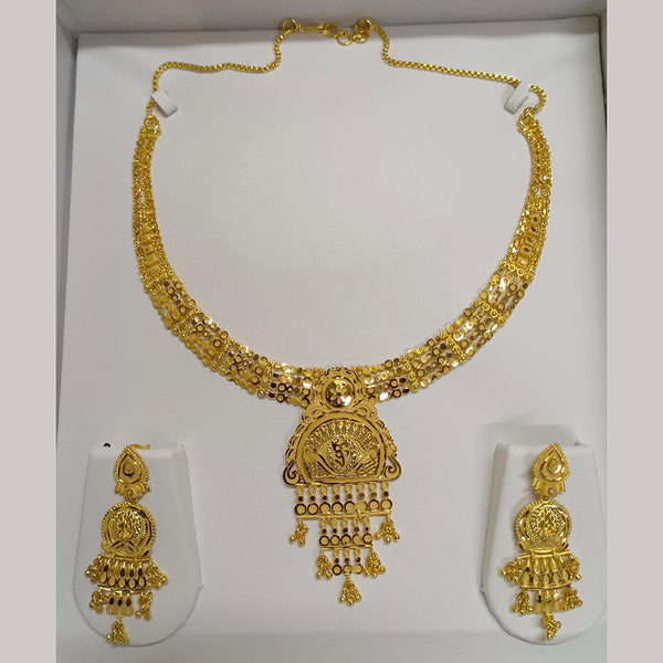 Pari Art Jewellery Forming Gold Plated Necklace Set