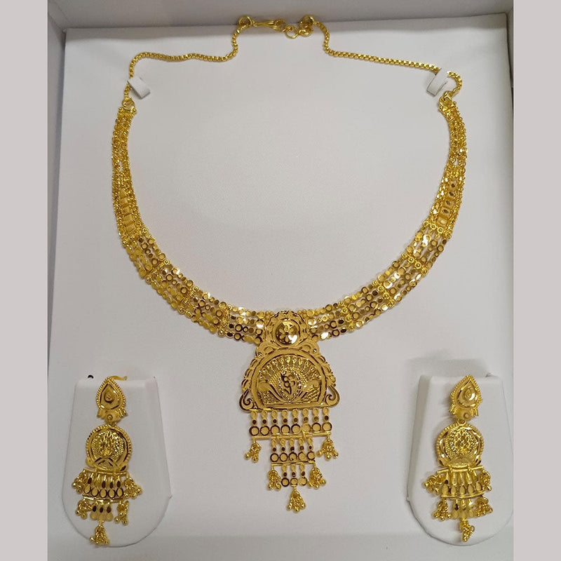 Pari Art Jewellery Forming Gold Plated Necklace Set