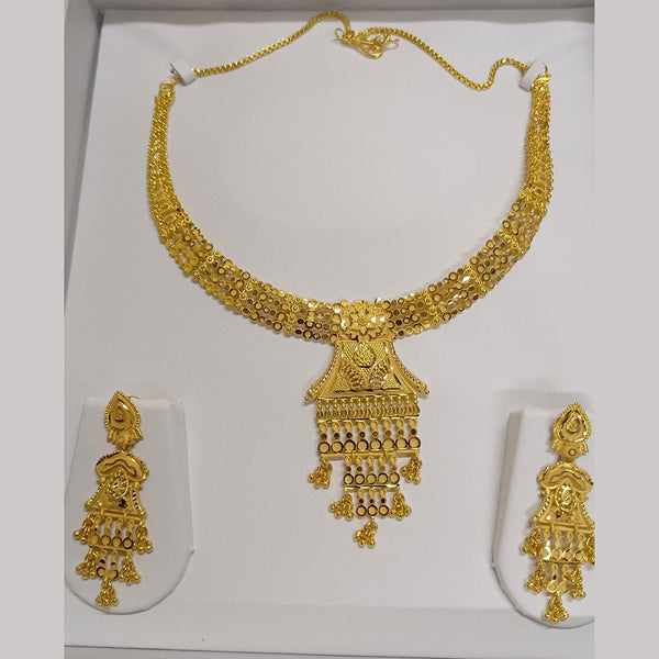 Pari Art Jewellery Forming Gold Plated Necklace Set