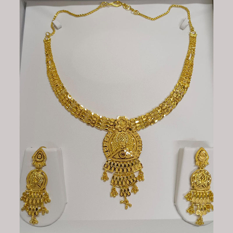 Pari Art Jewellery Forming Gold Plated Necklace Set