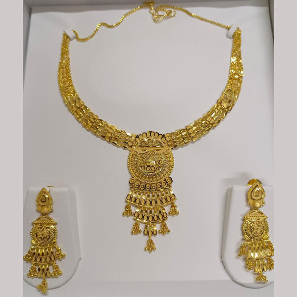 Pari Art Jewellery Forming Gold Plated Necklace Set