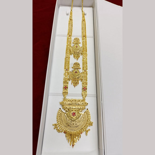 Pari Art Jewellery Forming Gold Plated Long Necklace Set