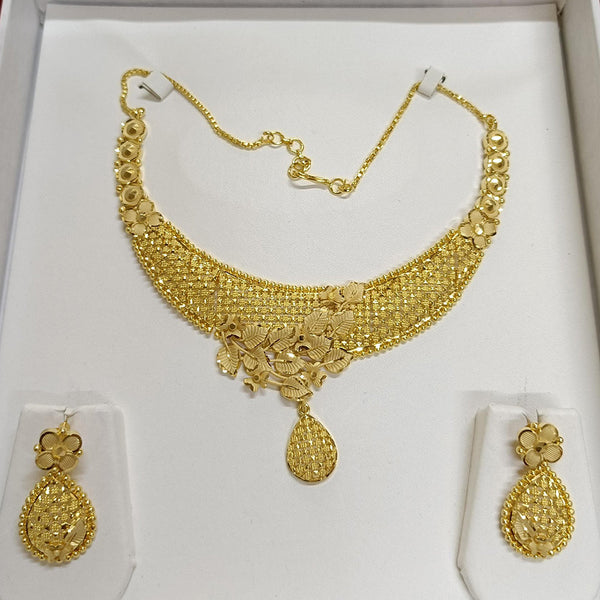 Pari Art Jewellery Forming Gold Plated Necklace Set