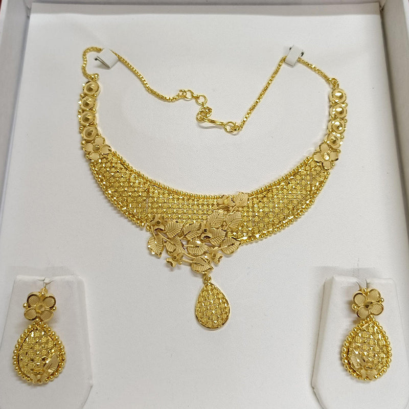 Pari Art Jewellery Forming Gold Plated Necklace Set