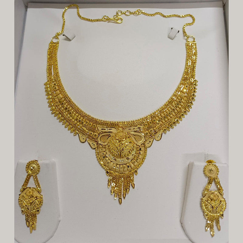 Pari Art Jewellery Forming Gold Plated Necklace Set