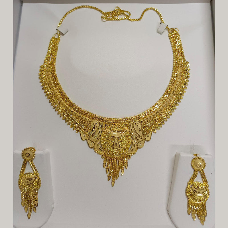 Pari Art Jewellery Forming Gold Plated Necklace Set