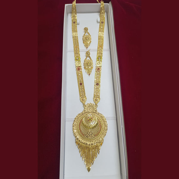 Pari Art Jewellery Forming Gold Plated Long Necklace Set