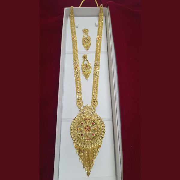 Pari Art Jewellery Forming Gold Plated Long Necklace Set