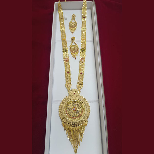 Pari Art Jewellery Forming Gold Plated Long Necklace Set