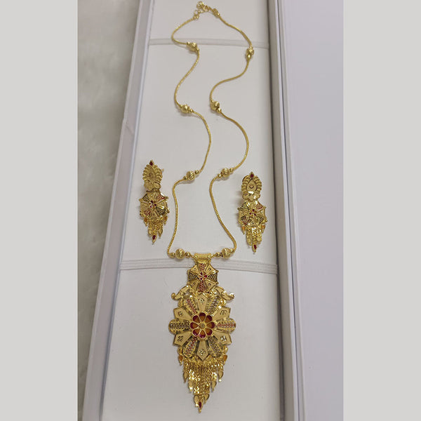 Pari Art Jewellery Forming Gold Plated Necklace Set