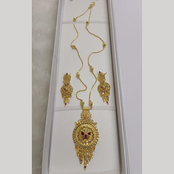 Pari Art Jewellery Forming Gold Plated Necklace Set