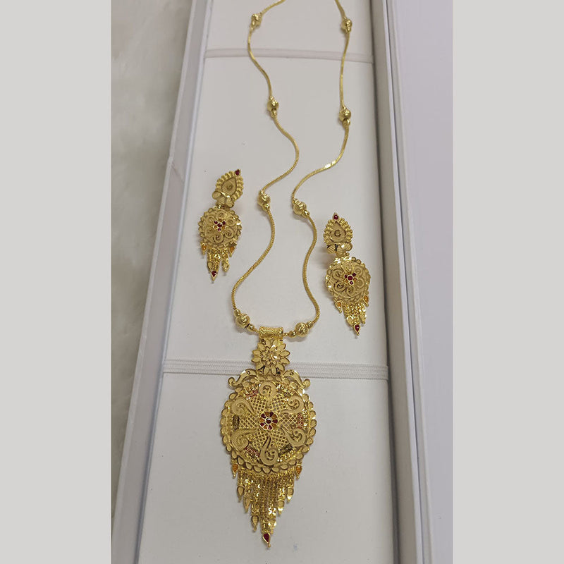 Pari Art Jewellery Forming Gold Plated Necklace Set