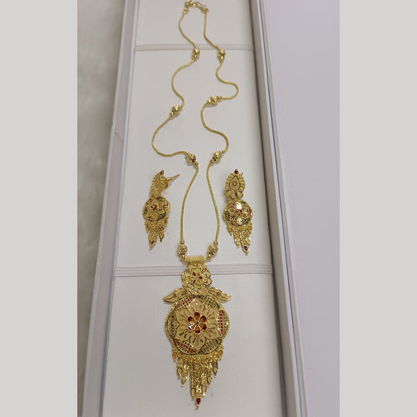 Pari Art Jewellery Forming Gold Plated Necklace Set